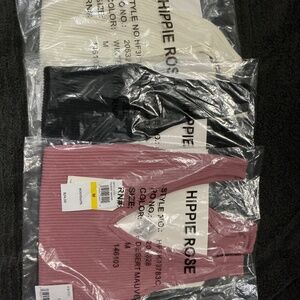 Hippe rose bodysuits lot of 3 size medium
